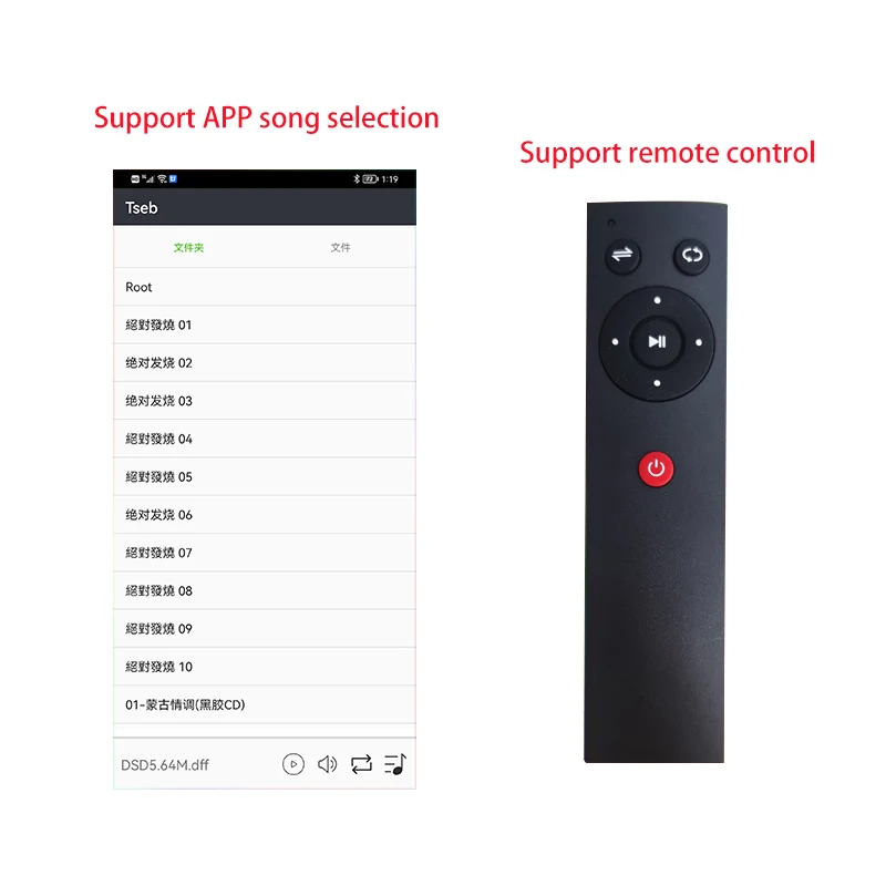 HiFi Audio Dual ES9038Q2M*2 Decoder ES9038 DAC Lossless DSD  Digital Turntable Lossless Master Tape Player Bluetooth 5.1 LDAC