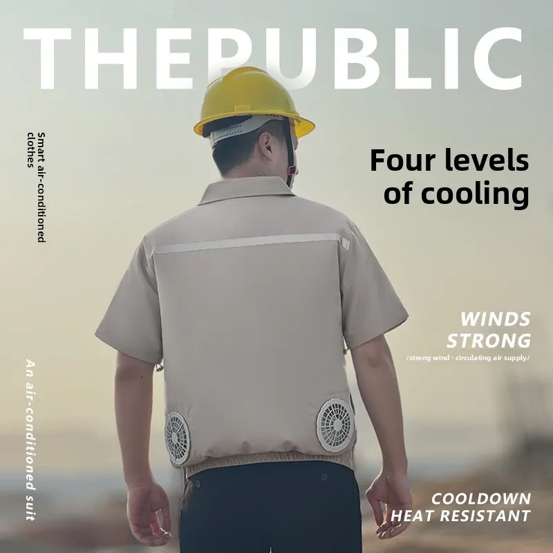 

Новая летняя одежда для кондиционеров, ночная светоотражающая одежда с вентилятором, страховка труда, многофункциональная охлаждающая одежда