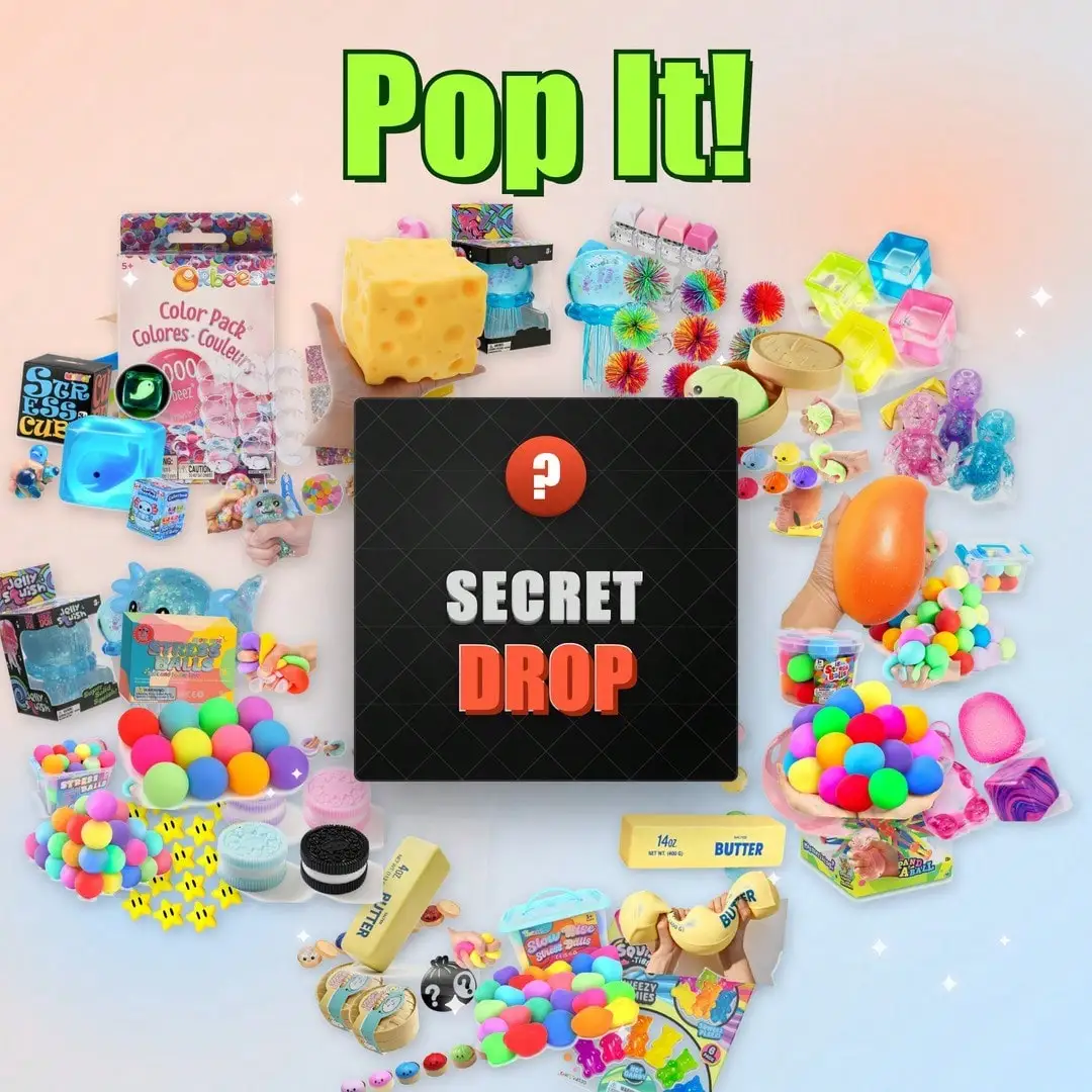 

HOT 100+ Styles Squishy Surprise Blind Box, Assorted Animal & Character Slow Rebound Fidget Toys, Stress Relief Sensory Play Party Favors Ships Fast from US Warehouse