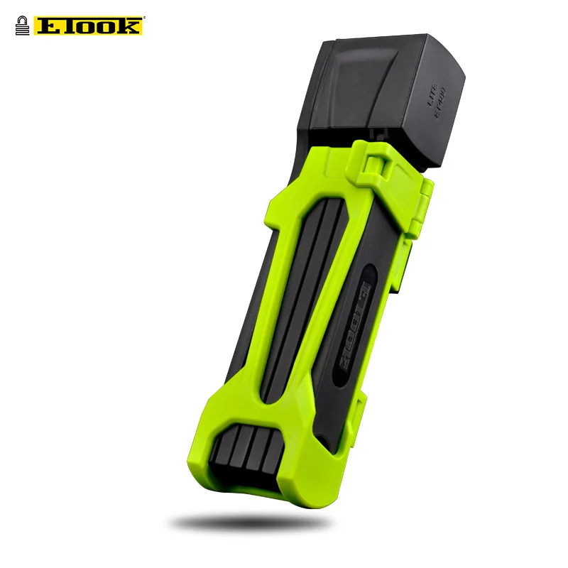 ETOOK inklapbaar fietsslot, elektrische scooter slot, roestvrije messing cilinder, anti-diefstal fietsslot met gepatenteerde beugel voor e-bikes.