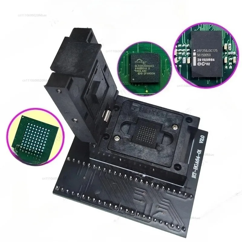 BGA64 burning seat reading and writing seat car audio navigation RT809H applicable