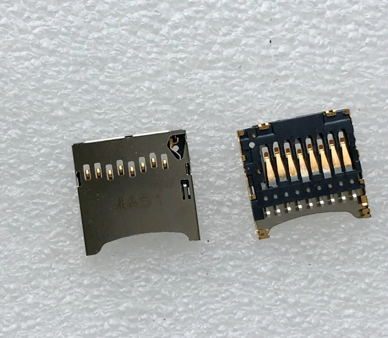 For FOXCONN imported 1.32 ultra-thin TF card holder, gold-plated TF memory card holder, with self-elastic external welding type