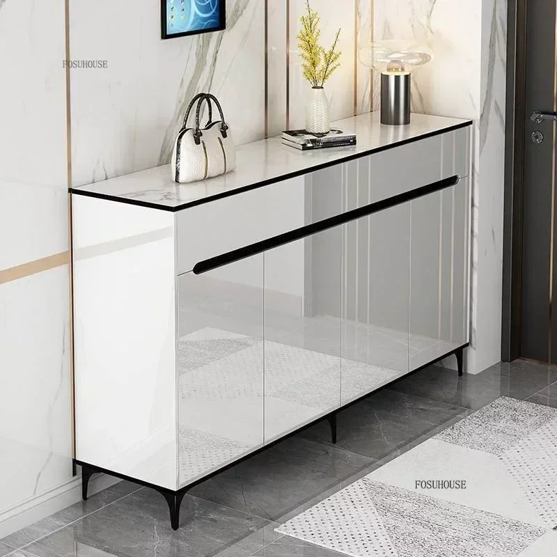

hModern Entrance Shoe Cabinet Large Capacity Organizer Home Multifunctional Luxury Entryway Closer Cabinet Storage Cabinets