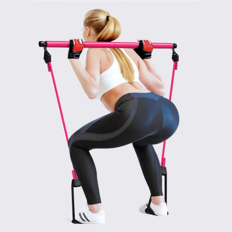 Pilates Stick Multifunctional Fitness Stick Yoga Pilates Equipment Home Elastic Exercise Training