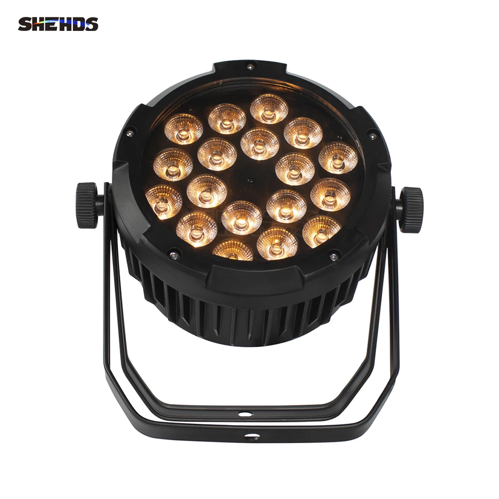 SHEHDS LED Aluminum Waterproof 18x18W RGBWA+UV Par Light DMX Controller Party For Dj Disco Clubs Hotels Bar Strobe Dimming