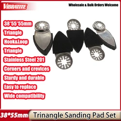 38*55 mm Sanding Pad (Hook and Loop Fingers) Oszillierendes Multi-Tool Triangle Polieren für Chicago Craftsman Dremel Zubehör