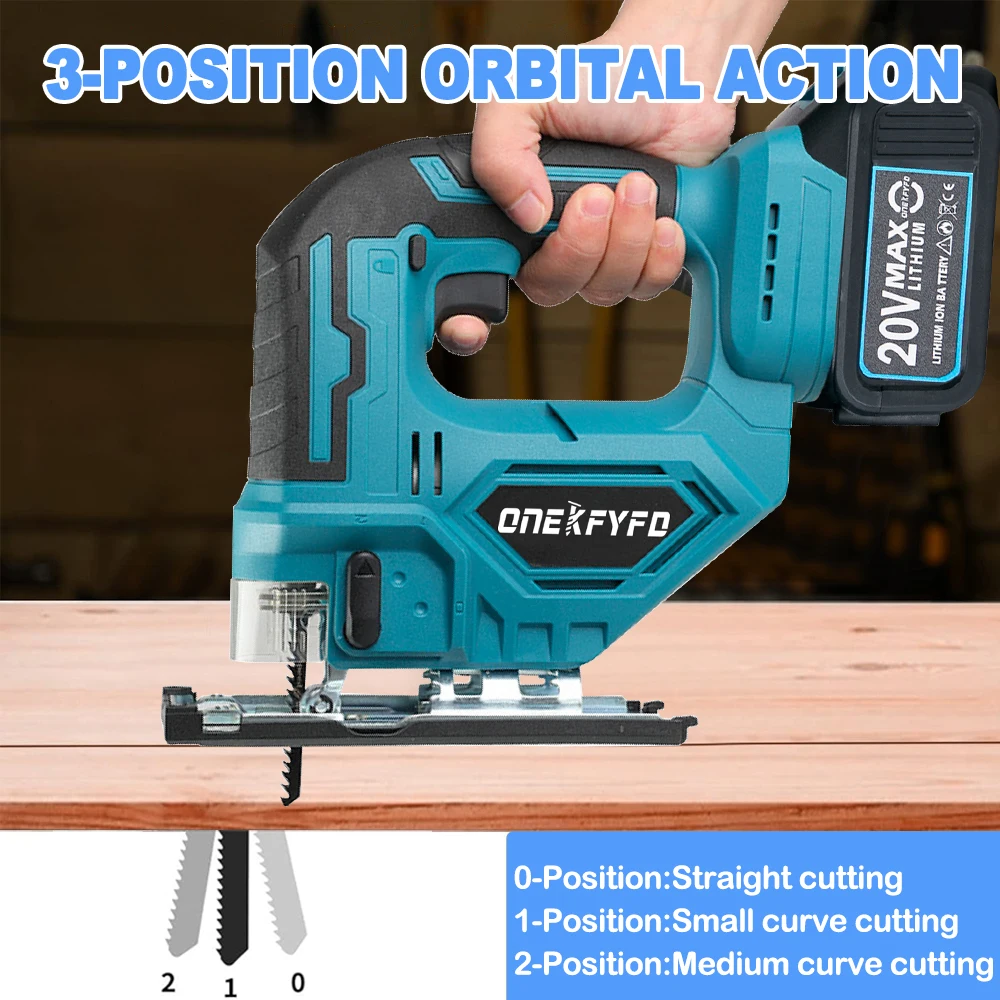 Imagem -04 - sem Fio Jig Serra Elétrica Portátil Multi-função Carpintaria Ferramenta Elétrica para Makita 18v Bateria 20v 65 mm 2700rpm