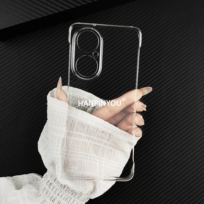 Ultradünne, klare, rahmenlose Handyhülle für Huawei Nova 13i 12i 11i Genießen Sie 80 70 Pro 60X transparente harte PC-stoßfeste Rückseite