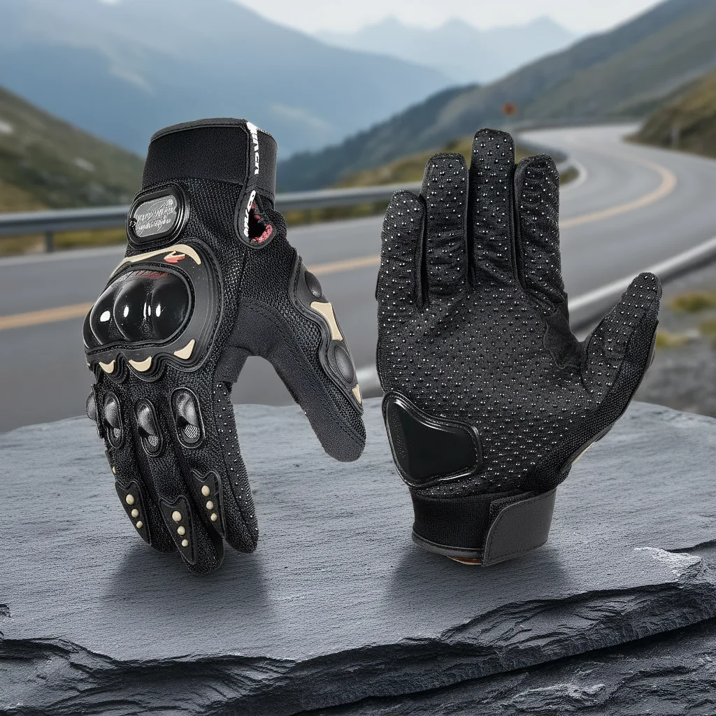 

Men's Motorcycle Full Finger Gloves - Lady Knight Racing Protective Cycling Gear