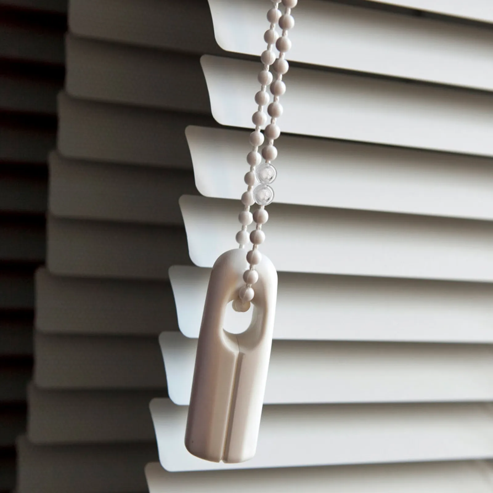 25Pcs Clear Beaded Chain Crimp Stop for Blinds Vertical Curtains Roller Shades Adjustable Invisible Bead Chain Stop Blind