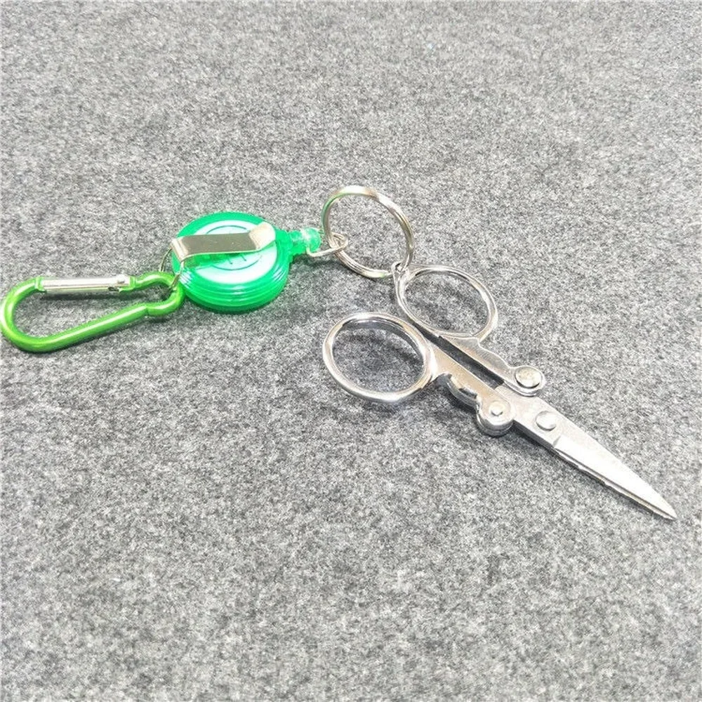 Retractable Keyring Keychain Clip Pull Recoil Sporty Key Ring Anti Lost ID Card Holder Key Chain ID Lanyard Name Tag