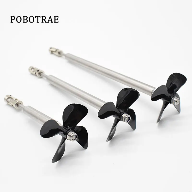 Rc Boat Spare Parts 4mm Boat Shaft Drive Shaft + Universal Joint + 4 Blades Propeller For Rc Boat ﻿