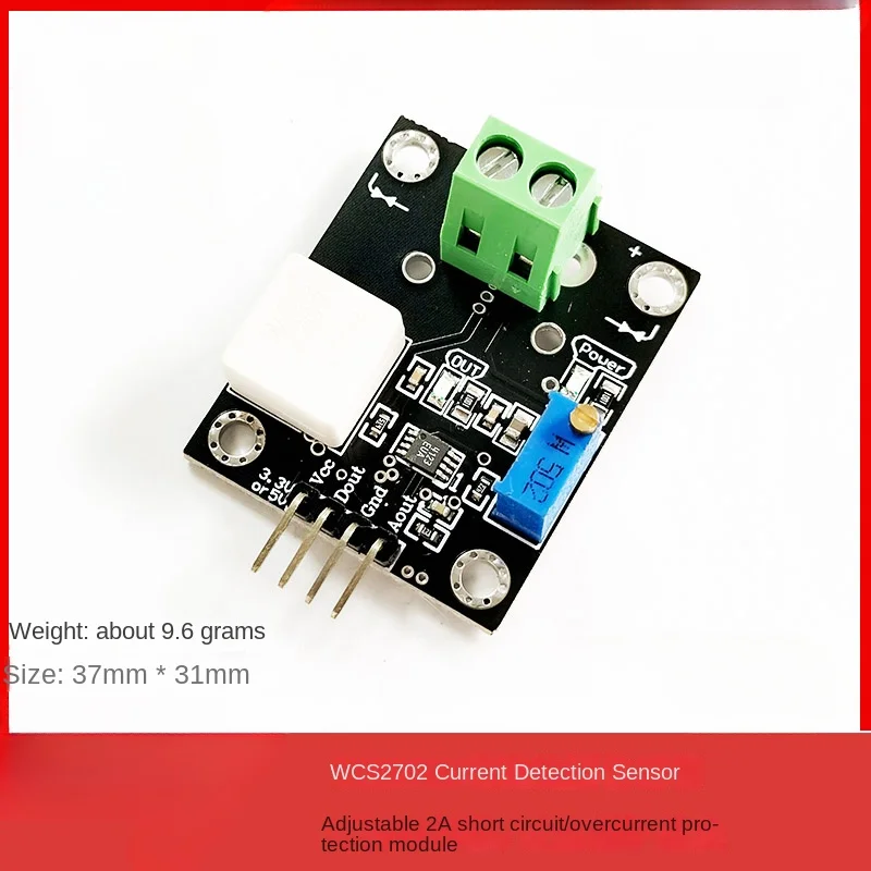 

WCS2702 current detection sensor adjustable 2A short circuit/overcurrent protection module