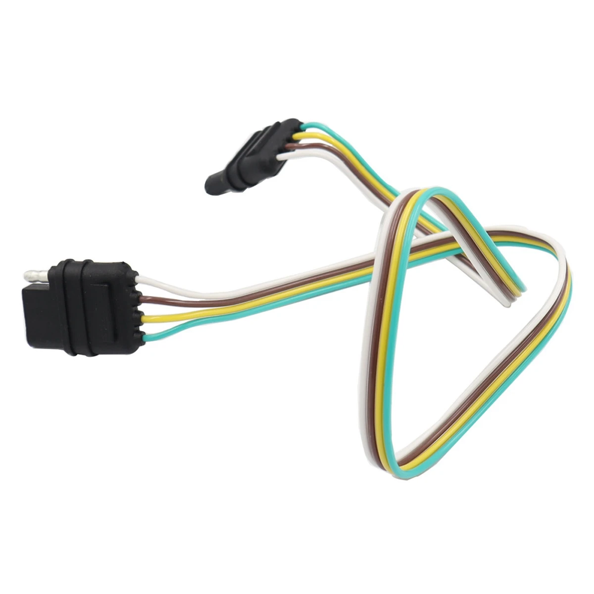 #07M Automotive Tail Light  Wiring Harness,4-Pin American Trailer Harness 4Hole SAE Adapter (plastic)