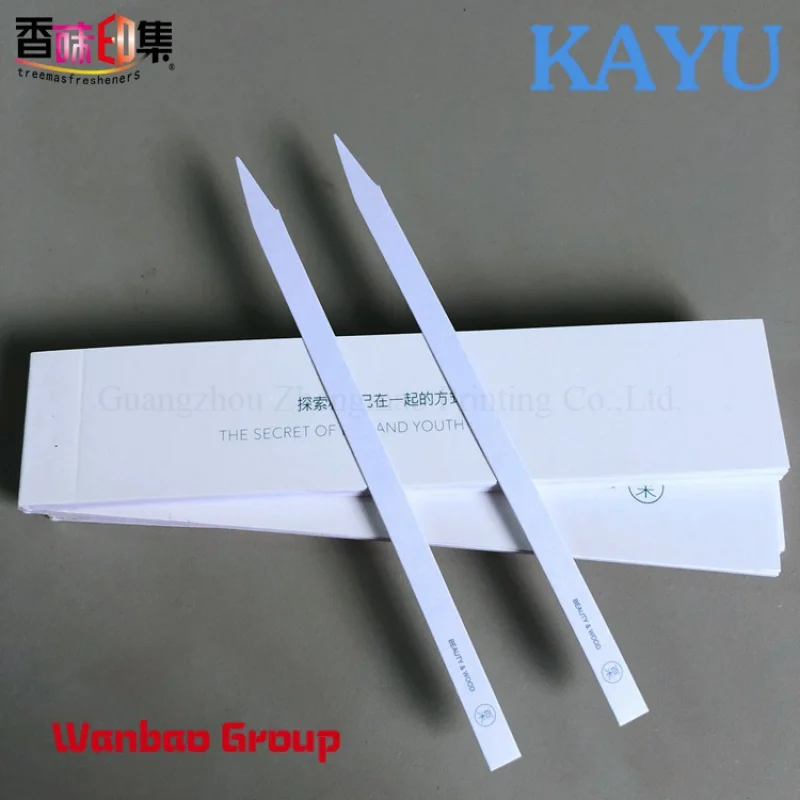 Custom Custom printing Booklet Perfume Blotter cent Paper Strips Perfume Test Paper