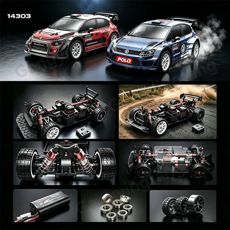 HYPER GO MJX14303 14304 1/14 Scale Brushless RC Car 2.4G Remote Control 45km/h High Speed Off-road 4WD RC Truck Hobby Toy