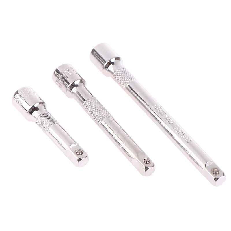 50/75/100mm Chromed Steel Extension Bar Ratchet Socket Wrench Adapter 50/75/100MM Extension Sleeve Wrench Power Drill Adapter