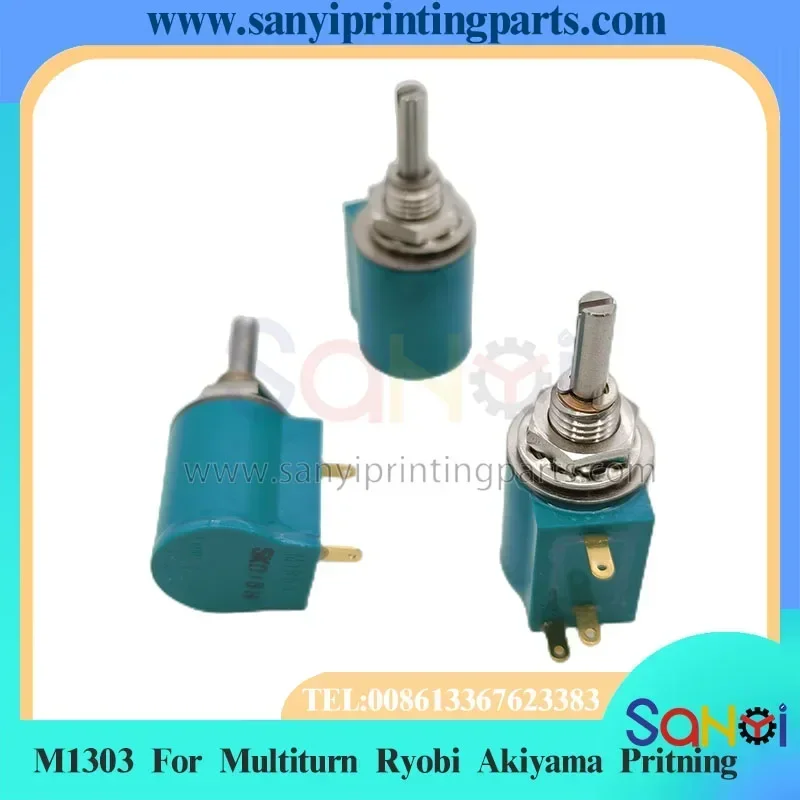 Free Shipping 1 PCS M1303 Potentiometer Multiturn Ryobi Akiyama Printing COPAL 1K 2K 5K 10K For Machine Parts