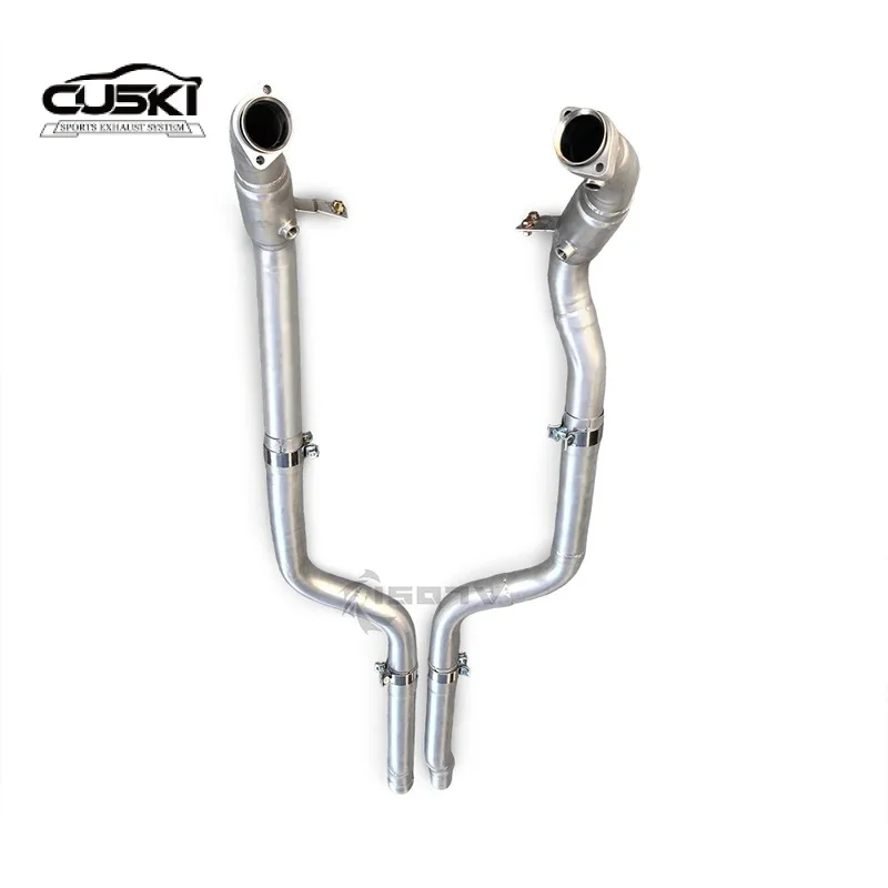 

Выхлопная труба свободного потока без направляющей трубы, подходит для автомобильной выхлопной трубы Mercedes Benz CLS350 W218 3.5 2012-2018