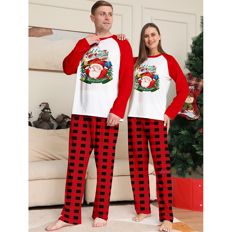 2025 Christmas Pajamas Matching Family Outfit Adult Kids News Xmas Pyjamas Clothes Set Baby Rompers Casual Sleepwear Family Look