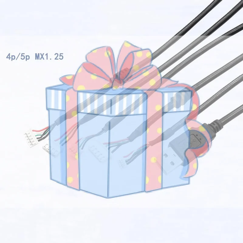1Pcs Wear Resistant USB 2.0 to MX1.25 Cable 4/5 Pin Connector 30/50cm 1/1.5m High Speed Cord for USB Cameras