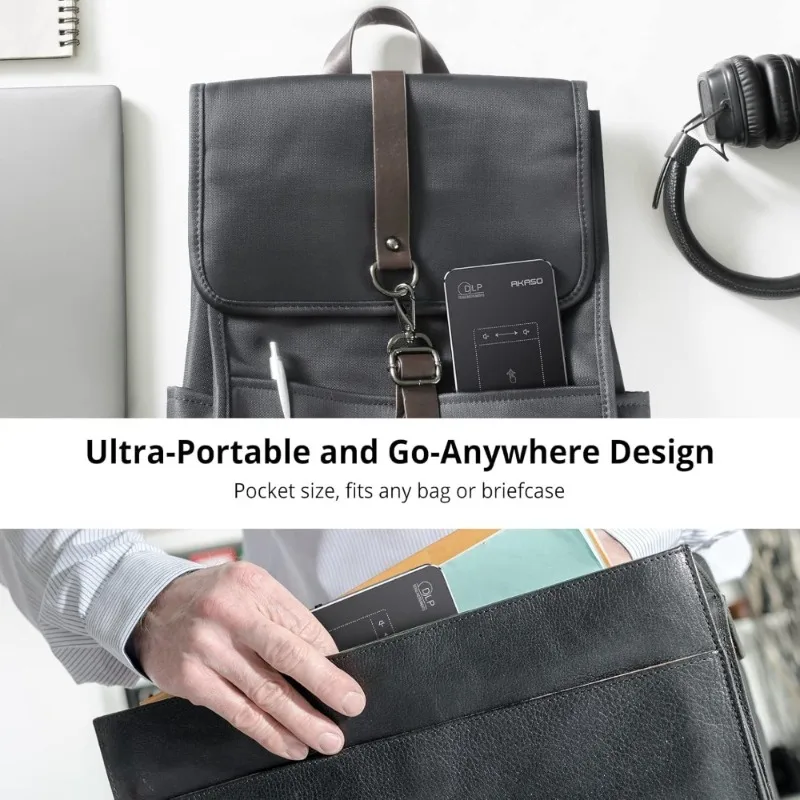 جهاز عرض صغير واي فاي بلوتوث 1080P DLP جهاز عرض أفلام خارجي محمول بطارية مدمجة نظام أندرويد يدعم iPhone