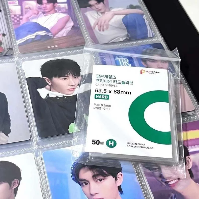 50-100Pcs Premium Hd Transparent Kpop Idol Card Protective Sleeve Photo Album Waterproof Protector Game Card Holder 56X87Mm