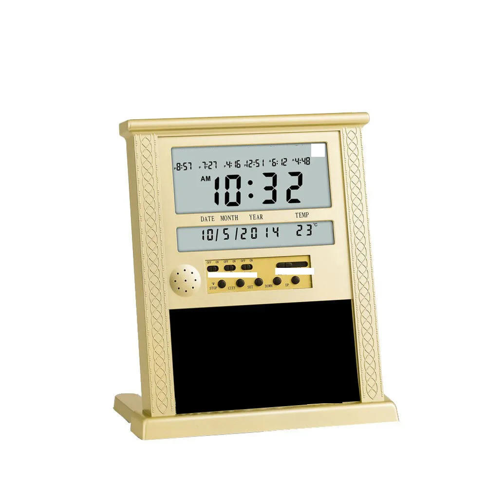 Desktop Alarm Clock HA-4004 Silver LCD Display, Dry Battery Operation