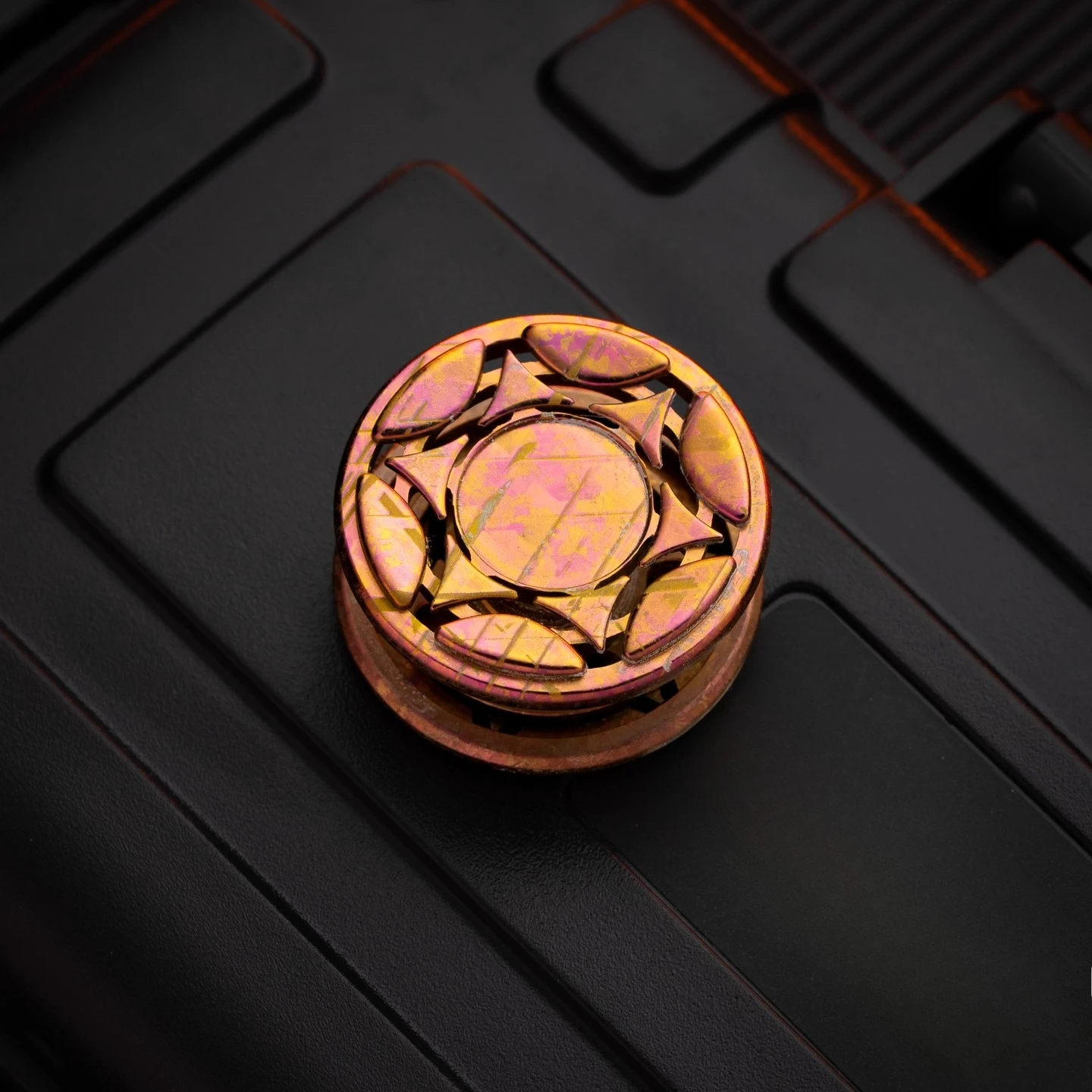 مجموعة من ملحقات تعديل قفل Fidget Spinner Lock ذات النجمة السداسية EDC لعبة تخفيف التوتر لسطح المكتب