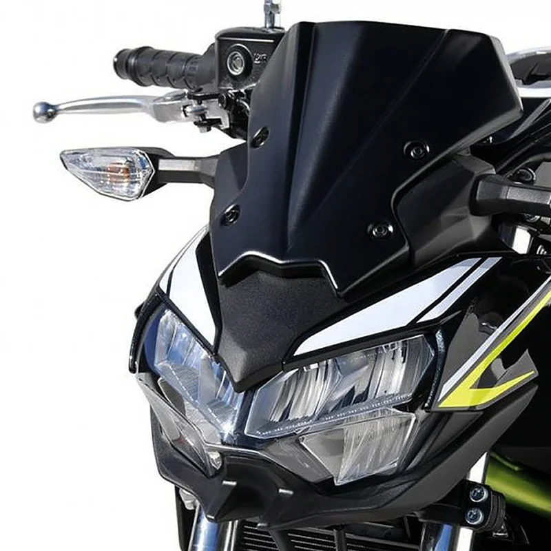 กระจกบังลมหน้ารถมอเตอร์ไซค์แผ่นเบนลมสำหรับ Kawasaki Z 900 Z900 Z650 2020 (สีขาว)