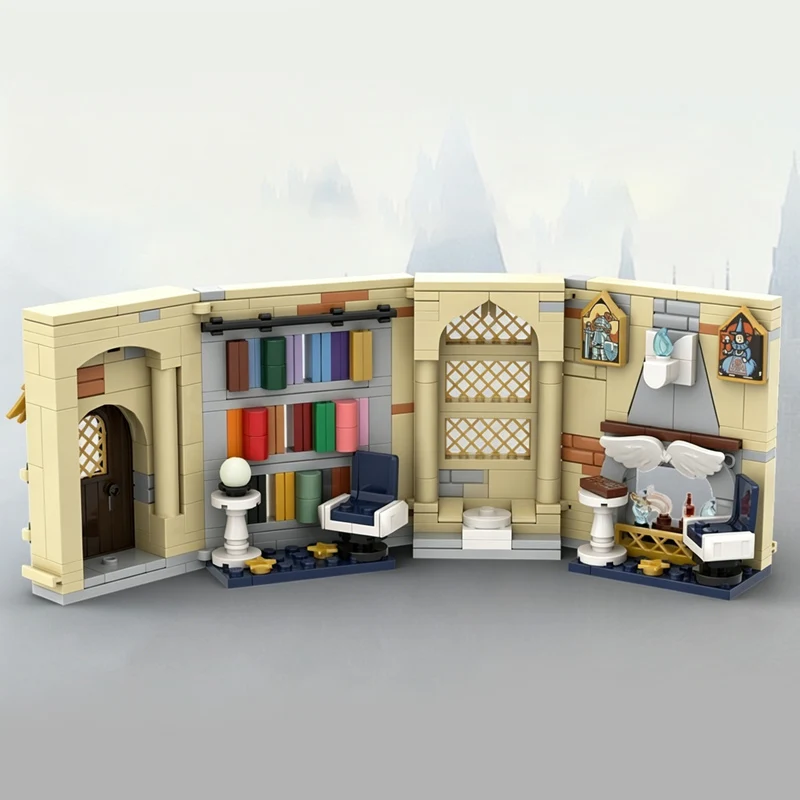 Popular Movie Model MOC Building Tower Top Floor Common Room Modular Technology Gifts Holiday Assemble Children Toys Suit