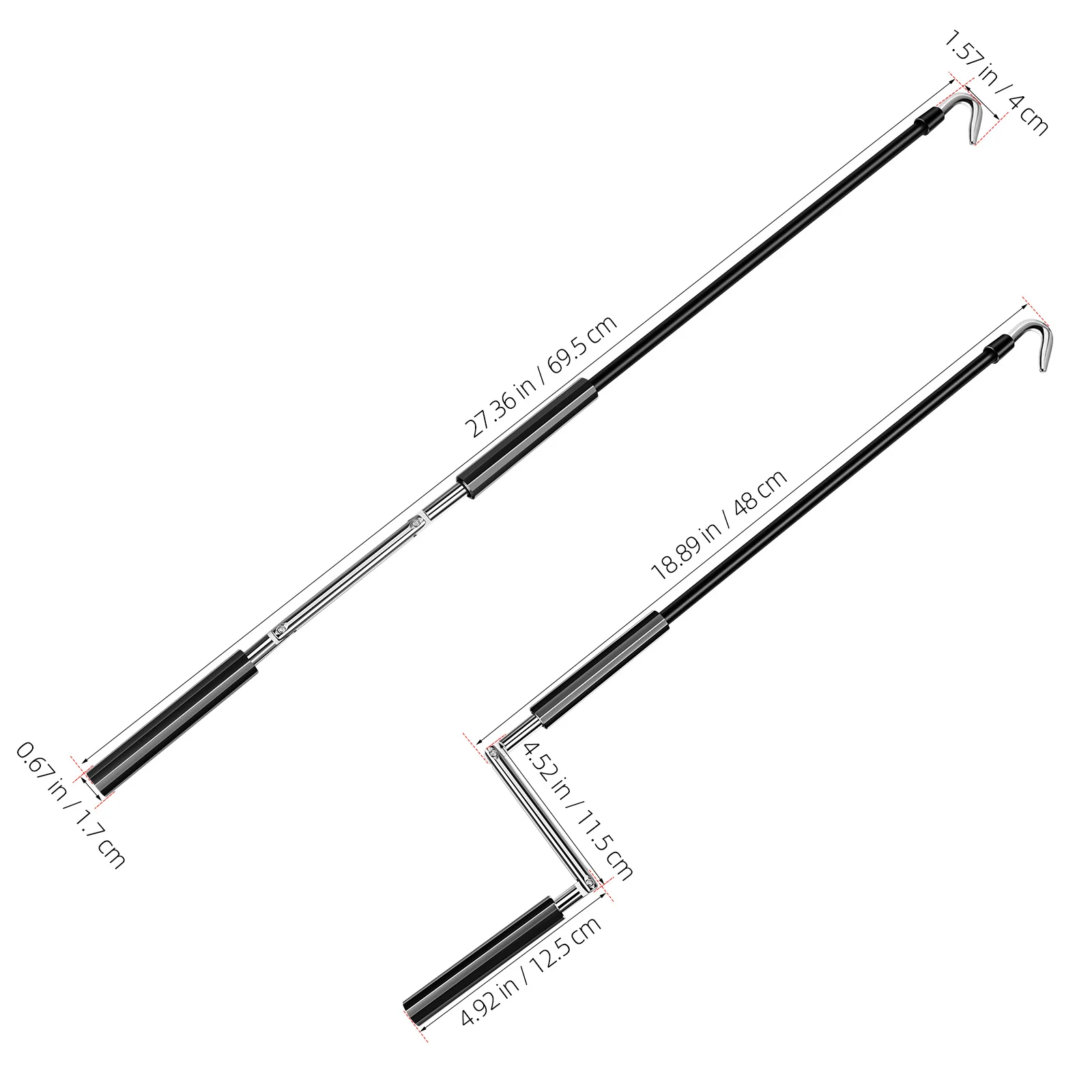 Toldo manual manivela lidar com sombra ao ar livre dossel universal substituição varinha toldo manual varinha rv sombra ferramenta de retração