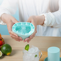 Silicone Cylinder Ice Mold Quick Freeze Ice Cube Tray for Whiskey Beverages, Portable Bucket-Style Maker  kitchen accessories
