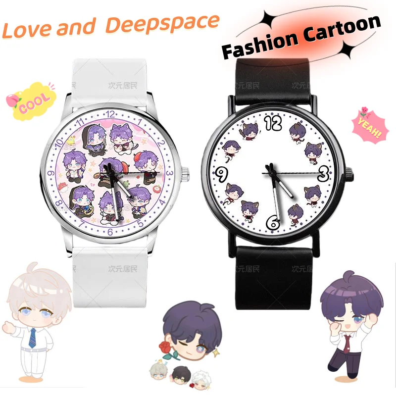 

Love and Deepspace Watch Cute Fashion Cartoon Personalized Creative Kawaii Unisex Student Watch Birthday Gift for Friends