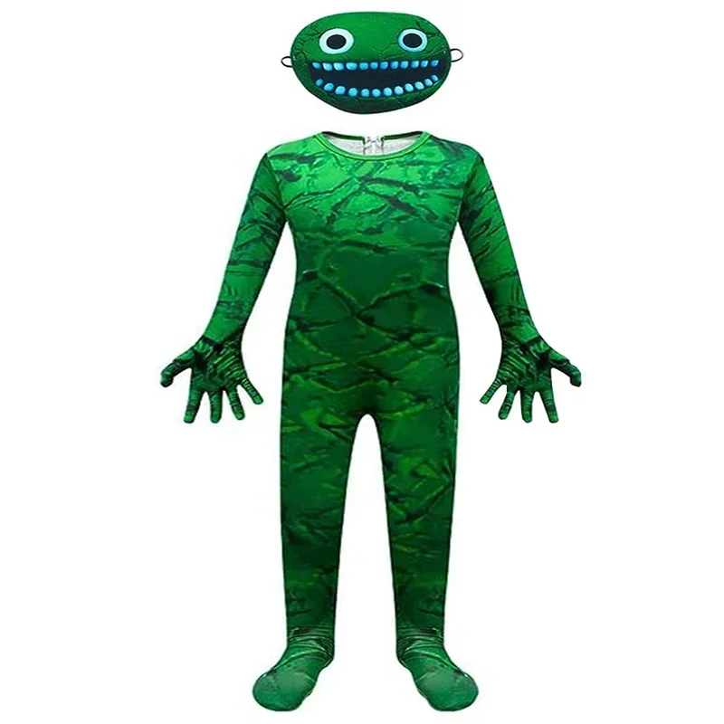 Carnival Cosplay Garten of Banban Costume, Green Jumbo, Ron Monster, Horror Game, Figure Clothing for Halloween, Kids Birthday Gifts