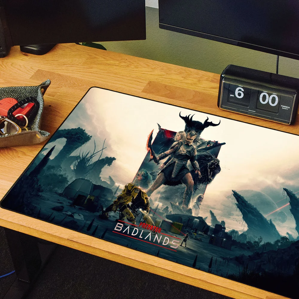 فيلم P-Predator Badlands مع لوحة ماوس كبيرة مكتب حصيرة لوحة المفاتيح مريح مكتب المطاط الكمبيوتر عدم الانزلاق مكافحة فراي المنزل مخصص #6