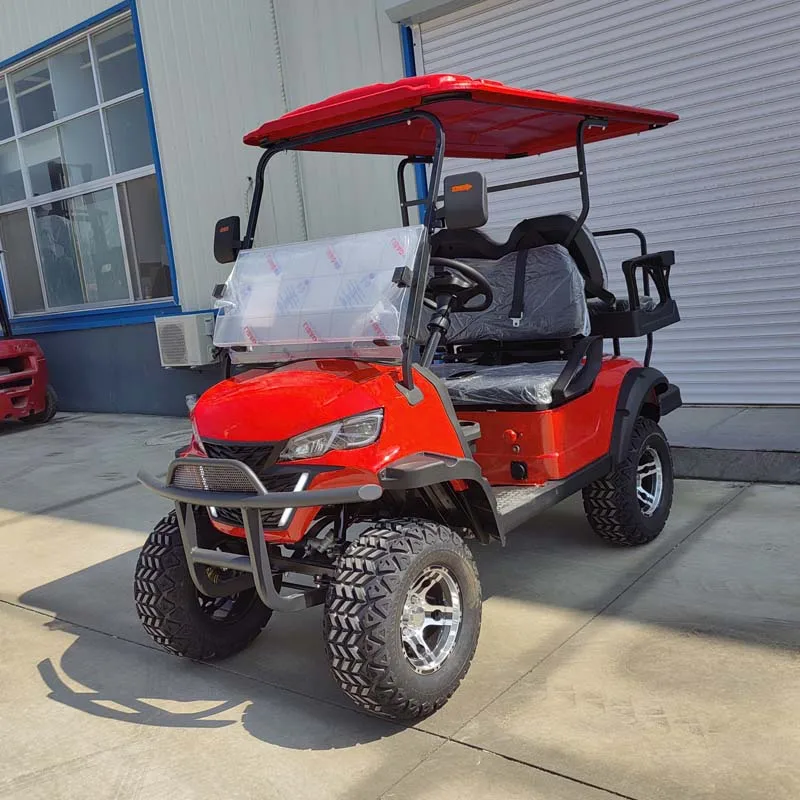 الكهربائية 4x4 فائدة الليثيوم ترقية على الطرق الوعرة نادي السيارات 48 فولت/60 فولت/72 فولت عربة جولف 6 مقاعد عربة جولف كهربائية #4