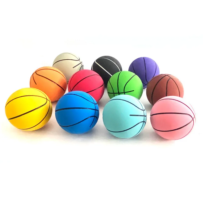 6 ซม.ตลกยืดหยุ่นสูงพิเศษมินิยางบาสเกตบอลขนาดเล็ก Decompression Hollow Elastic Ball ของเล่นเด็กมินิบาสเกตบอลของขวัญ