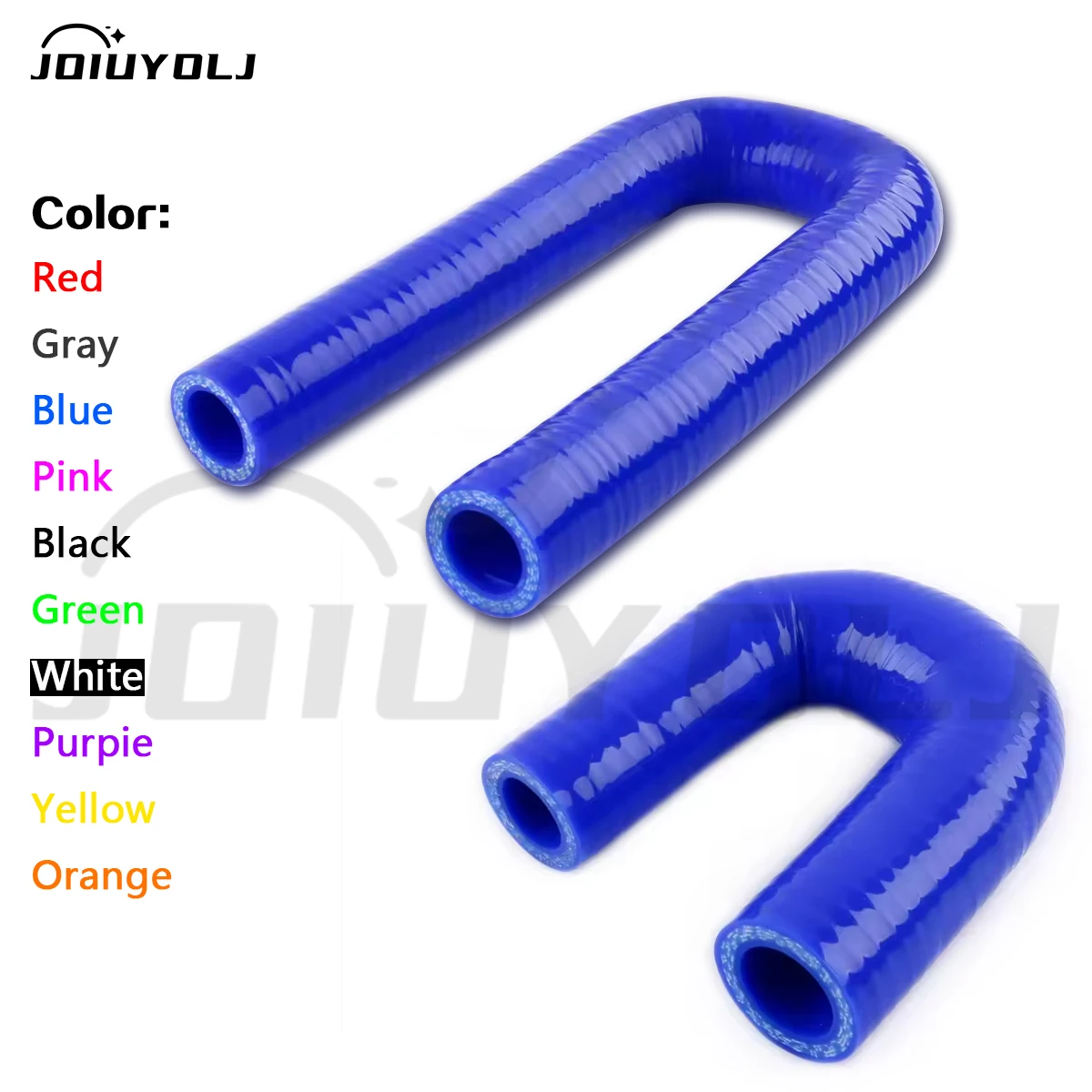 4PLY 170mm Length 180 Degree Elbow General Silicone Tubing Hose Connector Intercooler Turbo Air Intake Pipe Kit ID 12 15 19 mm