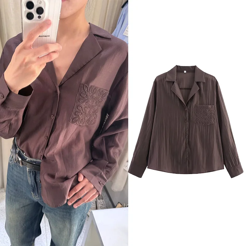 

Women's Autumn Shirts 2025 New Fashion Loose Office Shirts Chic Street Comfort Youth Travel Holiday Shirt Tops