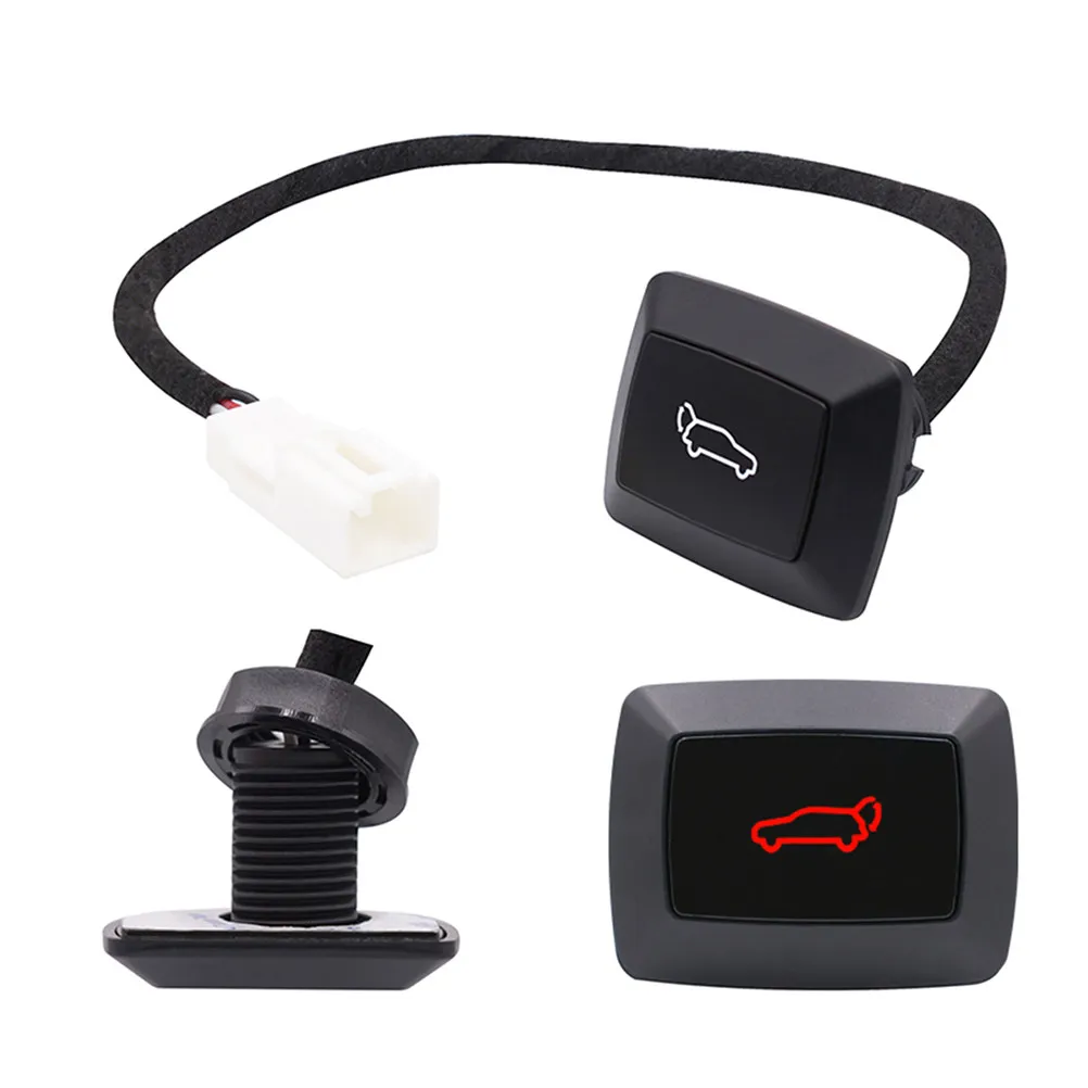 12V Universal Boot Switch Button LED Indicator Trunk Release Switch for Sedan Suv Off-Road Vehicle Tailgate Boot Electrical
