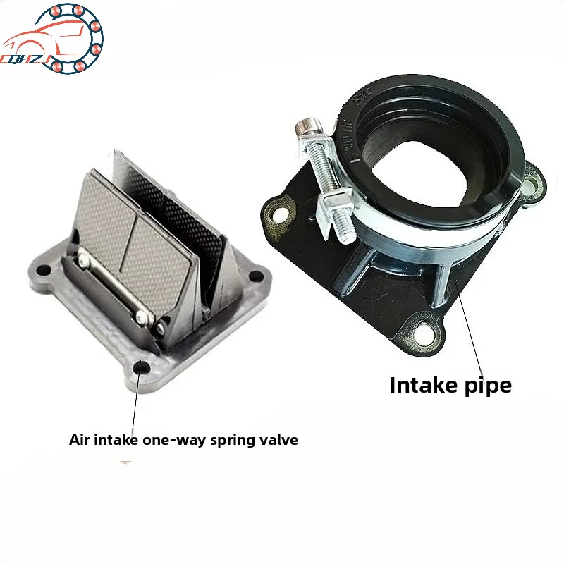 CQHZJ Off-road Motorcycle Carburetor Intake Reed Valve Carburetor intake Pipe Joint For HENGJIAN Z300 Engine Parts Reed Valve