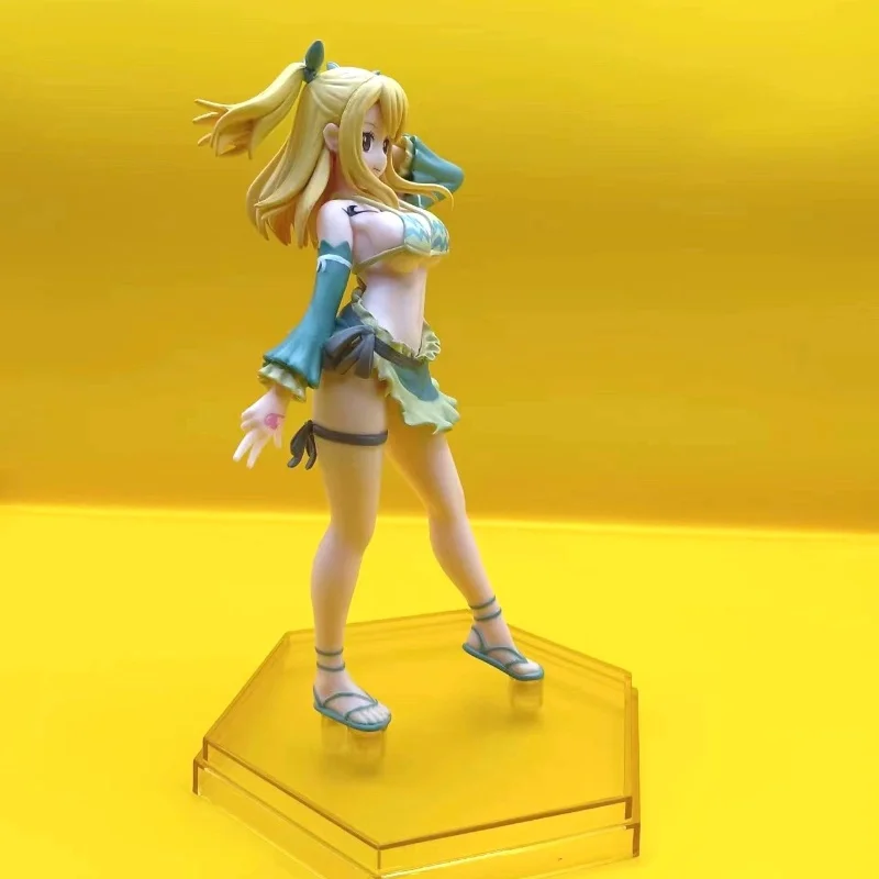 

Aixlan Fairy Tail New Figure Lucy Heartfilia Erza Scarlet Sexy Girl 16-19cm Pvc Action Figure Amine Collectible Figurine Gift