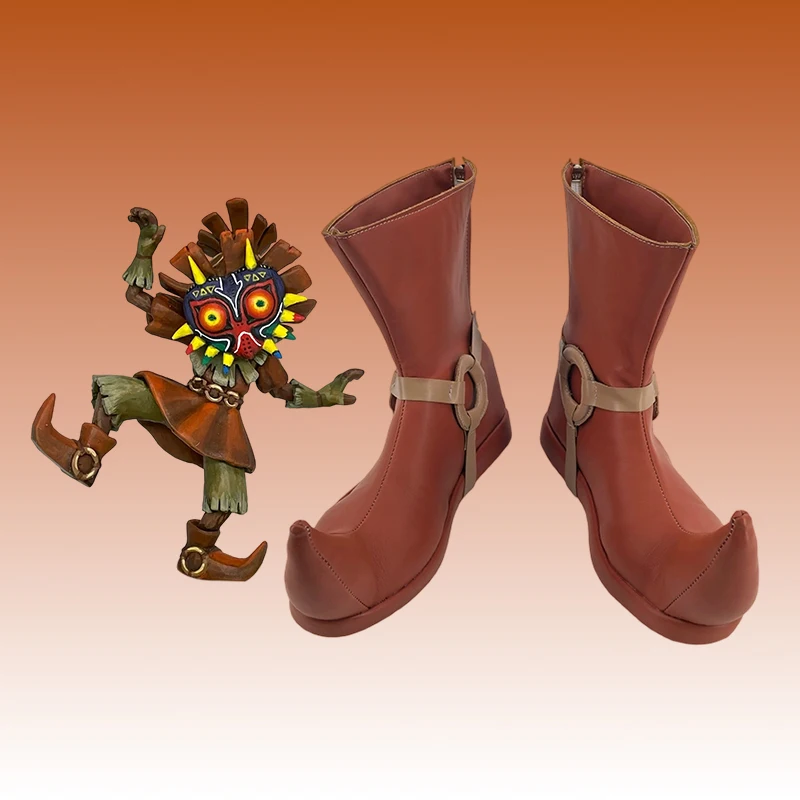 

Игра Majora Ganon Dorf Обувь для косплея Красные мужские ботинки из искусственной кожи