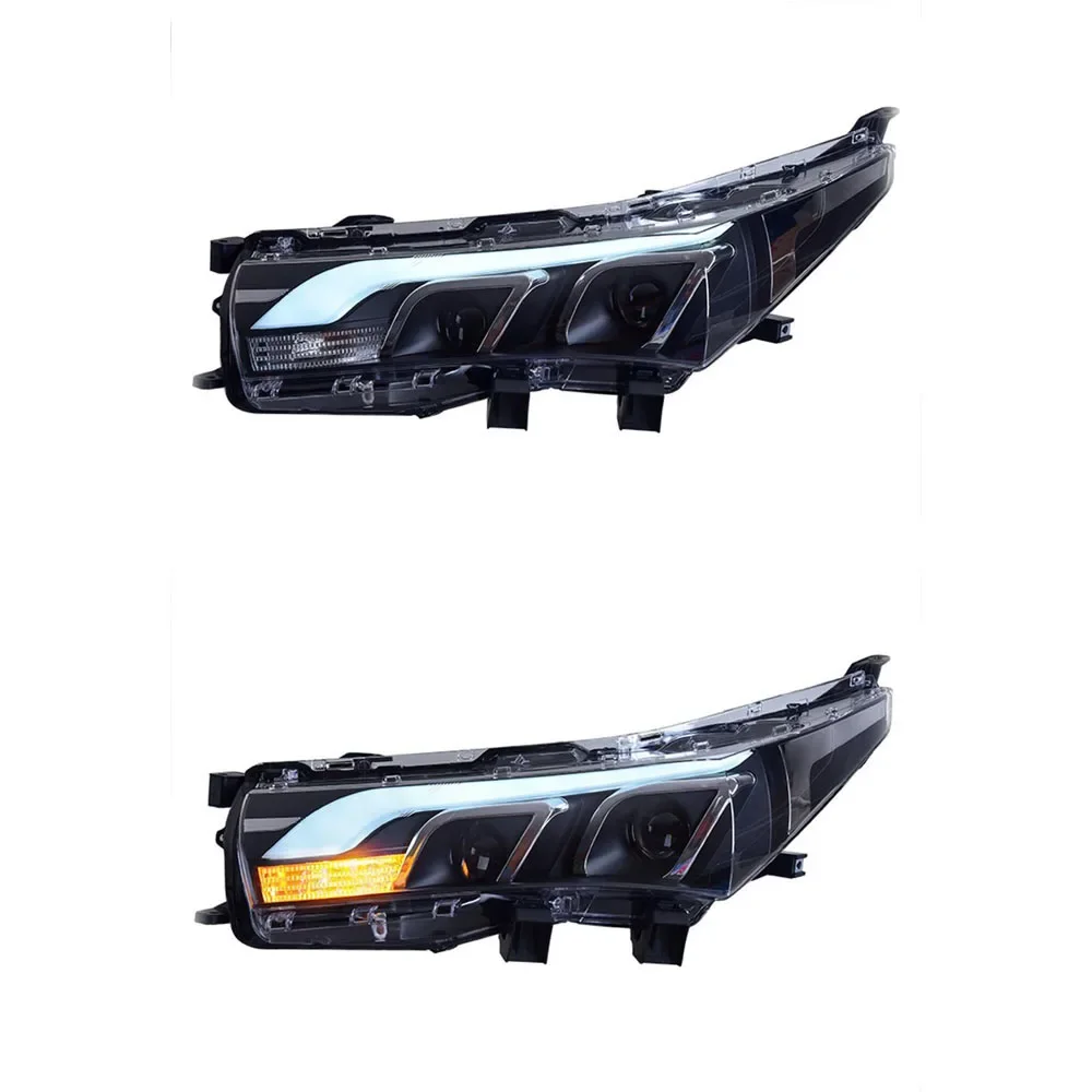 

For Toyota Corolla Headlight Assembly 2014-2016 Models Retrofit LED Dual-Lens Headlights LED Daytime Running Lights