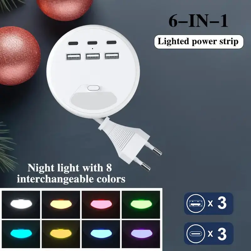 

Многопортовый USB-настольный удлинитель типа C, розетка для быстрой зарядки, новая многофункциональная плата питания/розетка питания/штекерная плата