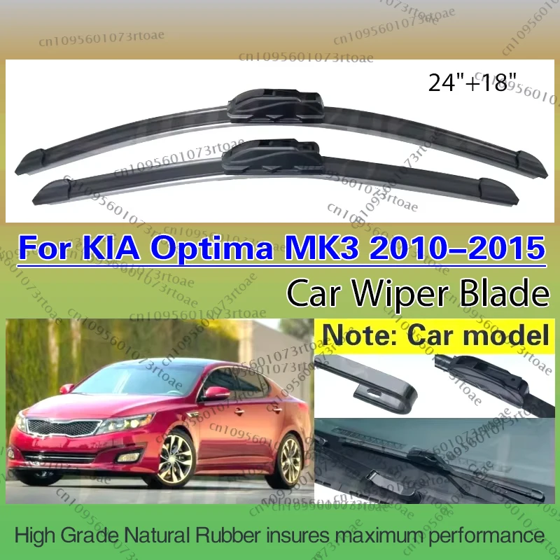 

Front Wiper Blades Set For KIA Optima MK3 2010-2015 Windshield Windscreen Window Brush 2010 2011 2012 2013 2014 2015 24"+18"