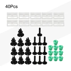 40pcs For BMW Side Skirt Fitting Kit Full Set Of Clips ABS Plastic For BMW 3-Series E90 And E91 Auto Clamp Accessories