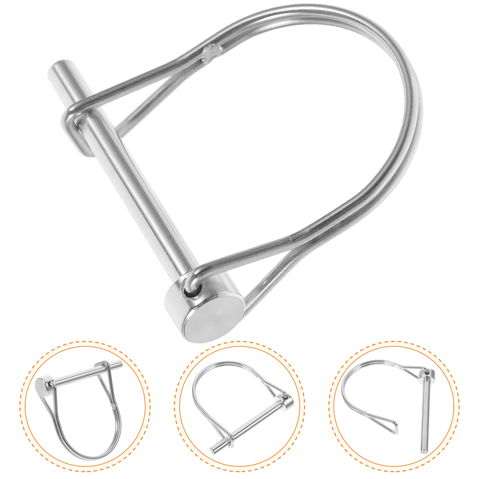 

Stainless Steel Safety Coupler Locking Hitch Pin Trailer Boat Truck Farm Garden Couplers Heavy Duty Corrosion Resistant