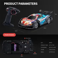 New Jjrc 2.4gColorful Light Four-way Drift Racing Car Children's Electric Remote Control Car Rc Model Toy